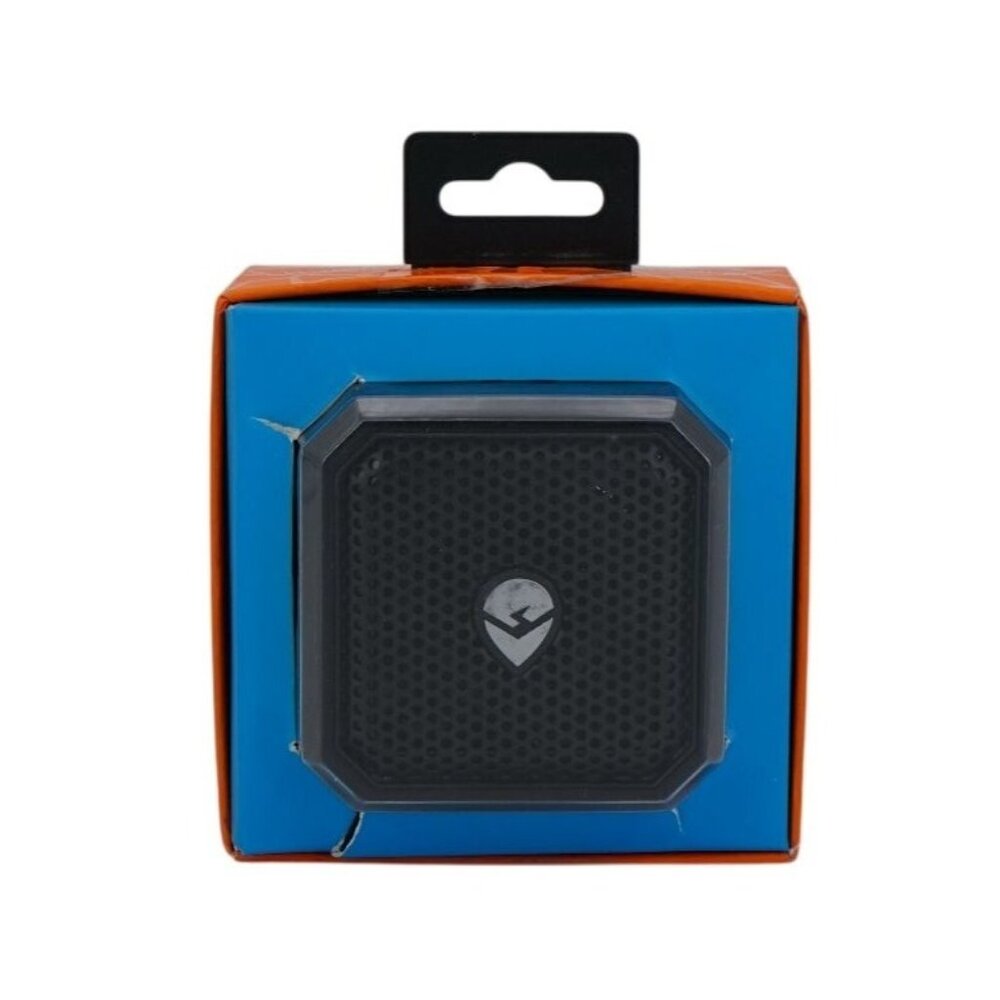 EcoXGear EcoPebble Lite Waterproof Bluetooth Speaker – Black (3" x 3") – Damaged